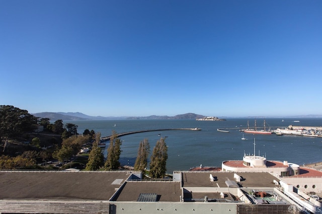 water view featuring a mountain view