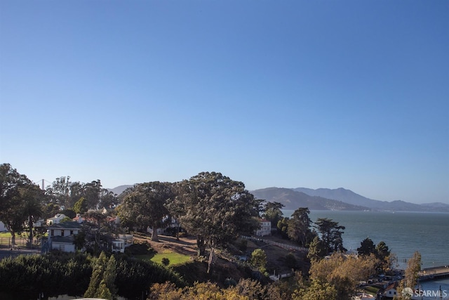 property view of mountains with a water view