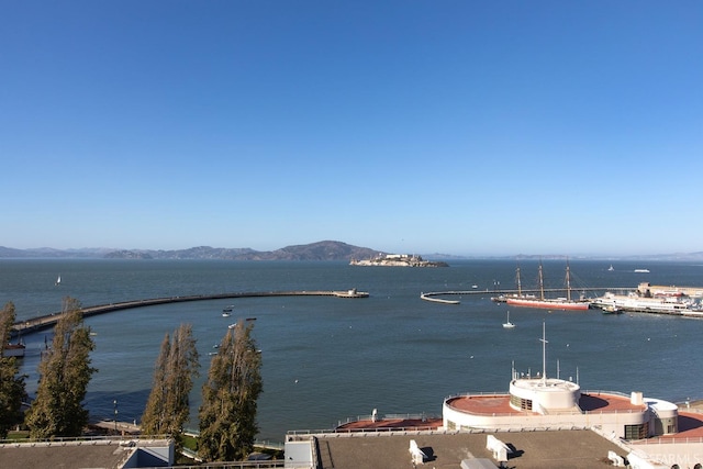 property view of water with a mountain view