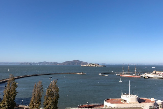 property view of water with a mountain view