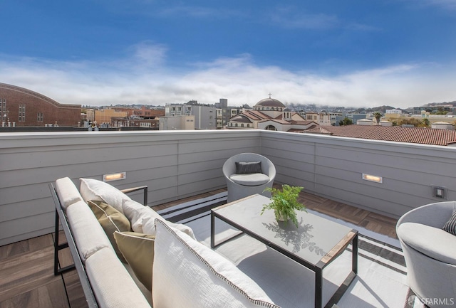 balcony with outdoor lounge area