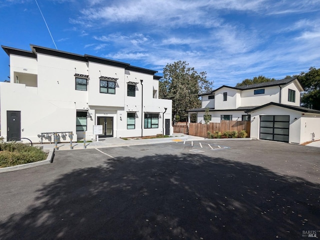 exterior space featuring a garage