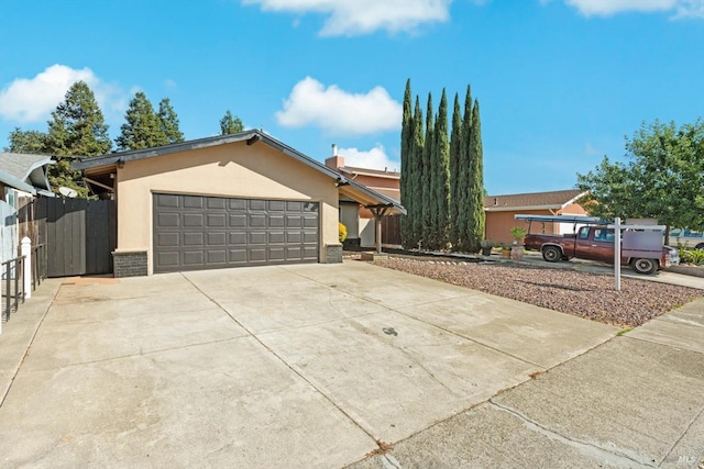 ranch-style house with a garage