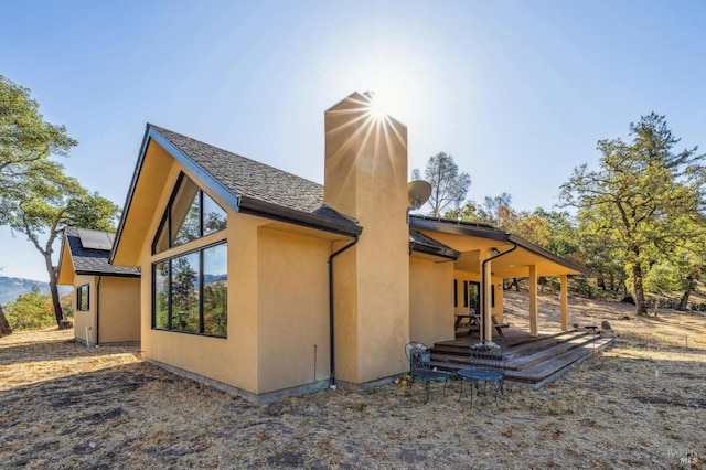 view of rear view of property