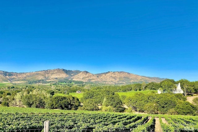 property view of mountains featuring a rural view