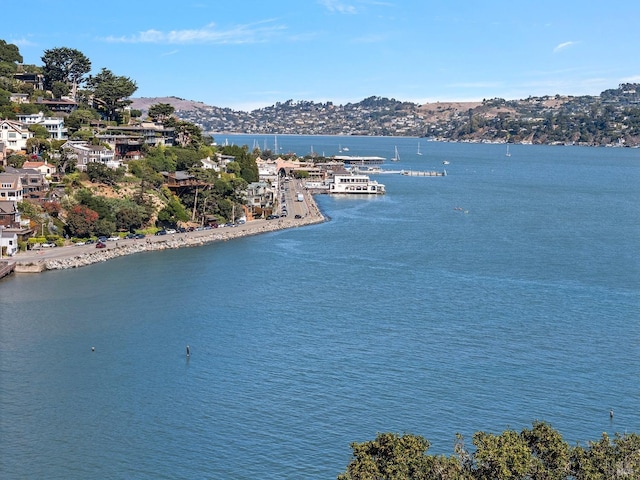 property view of water with a mountain view