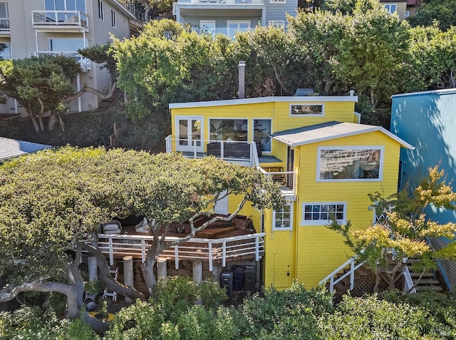 view of rear view of property