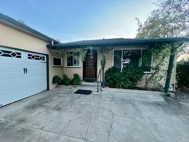 ranch-style house with a garage