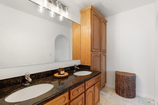 bathroom with vanity