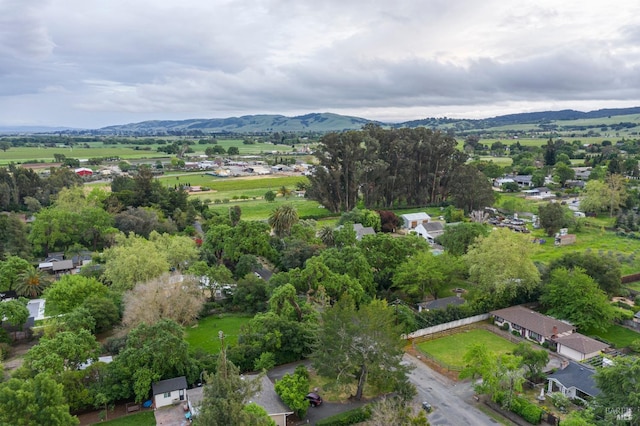 bird's eye view featuring a mountain view