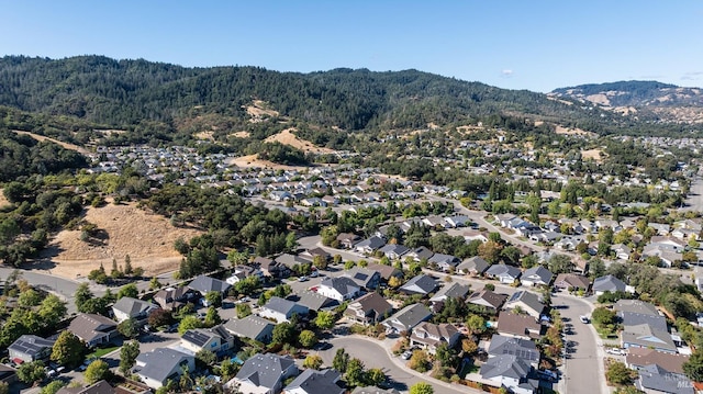 aerial view featuring a mountain view