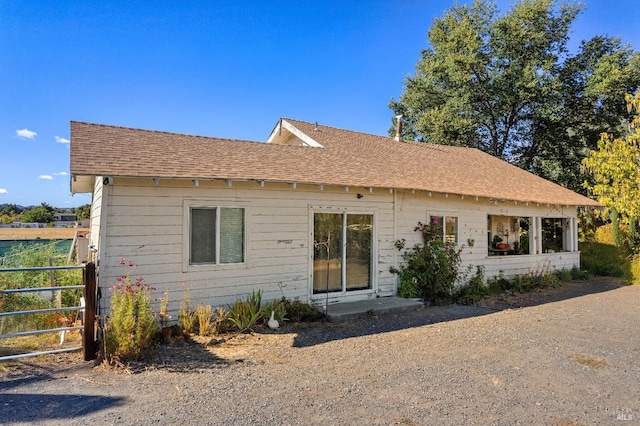 view of rear view of property