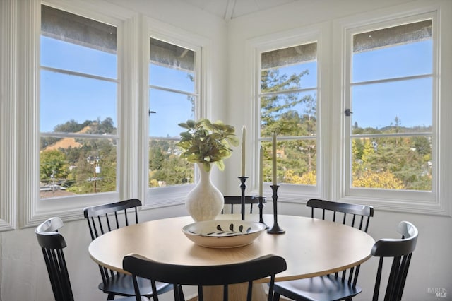 view of dining space