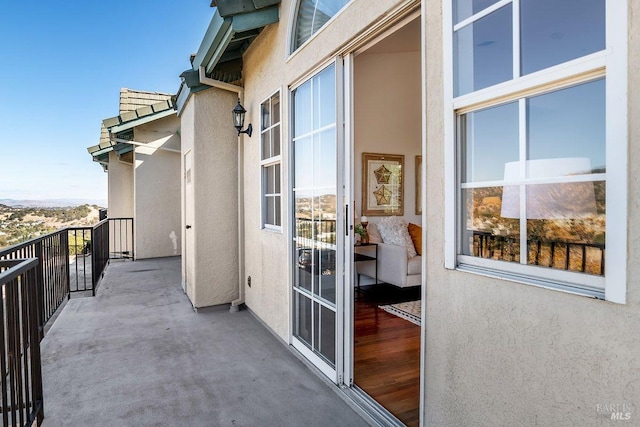 view of balcony