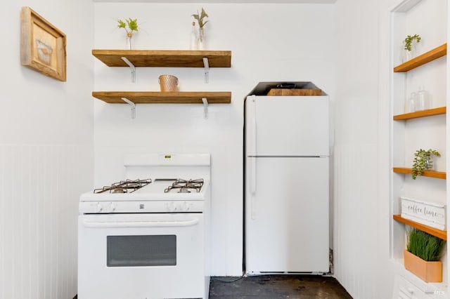 kitchen featuring white appliances