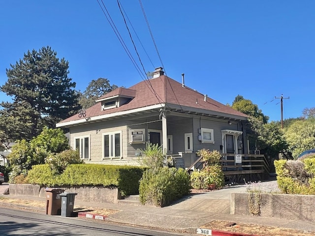 view of rear view of property