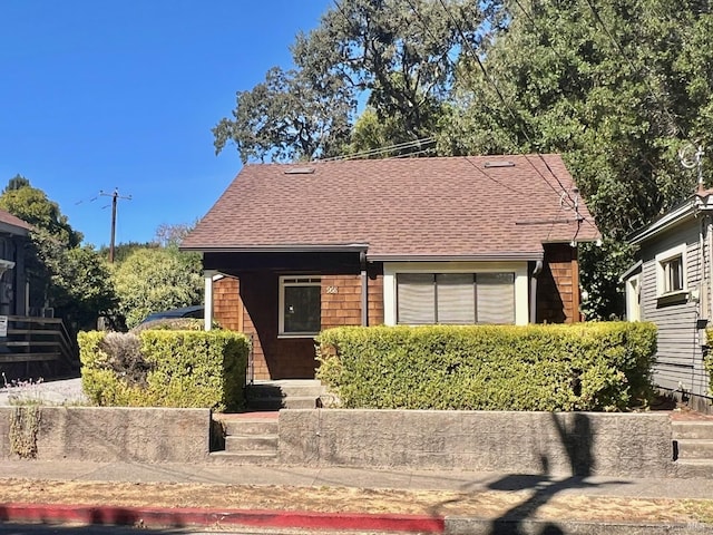 view of front of home