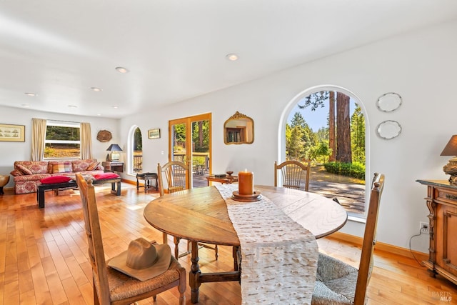 31026 Albion Ridge L Rd, Albion, CA 95410 - dining room featuring light hardwood / wood-style flooring