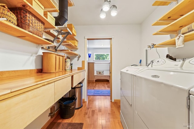 31026 Albion Ridge L Rd, Albion, CA 95410 - laundry area featuring washer and dryer and light wood-type flooring