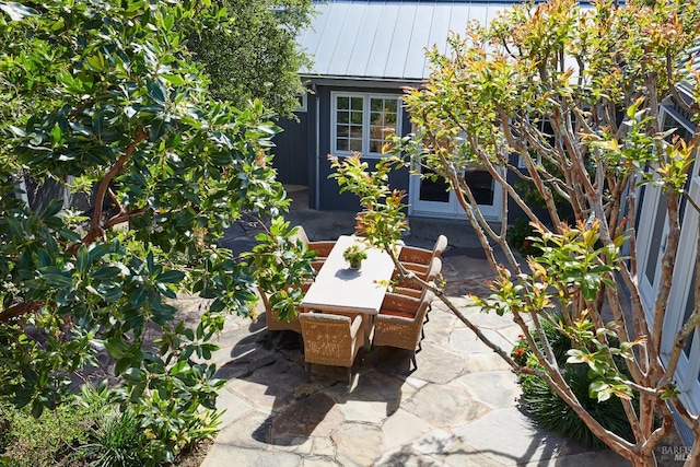 view of patio with french doors