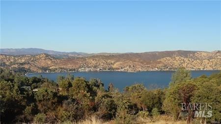 view of water feature featuring a mountain view