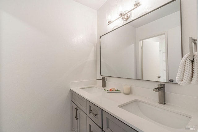 bathroom with vanity