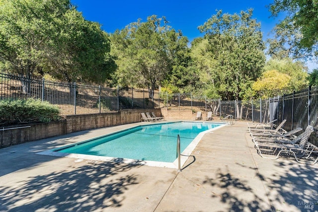 view of pool with a patio area