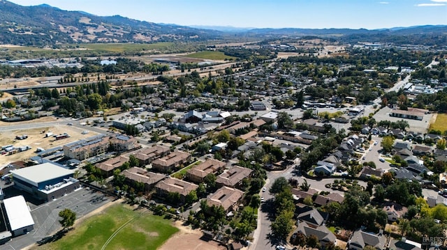 aerial view featuring a mountain view