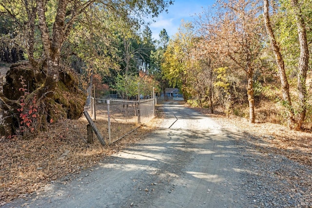 view of road