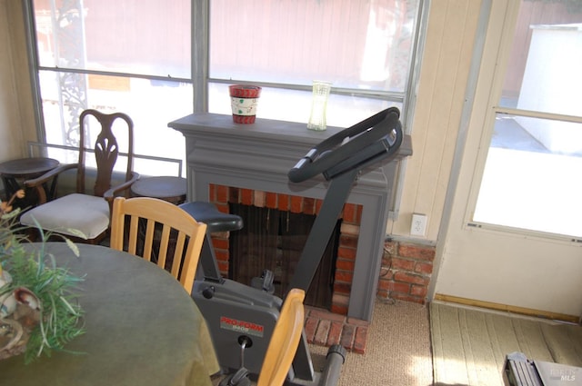 view of dining area