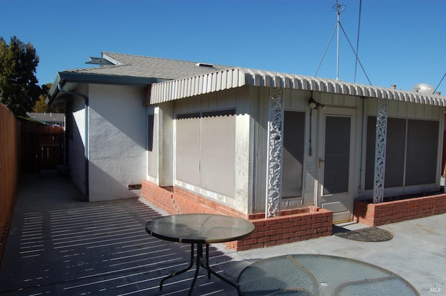 exterior space featuring a patio