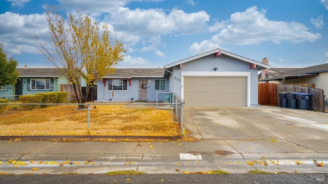 ranch-style house with a garage