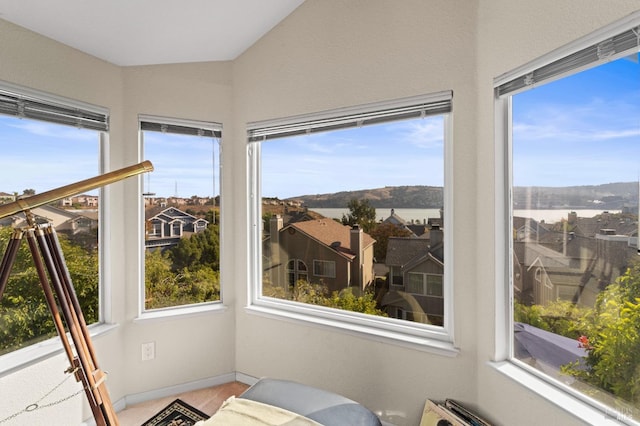 view of sunroom