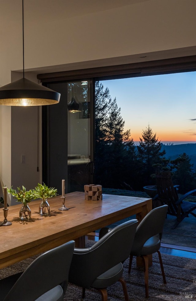 view of dining room