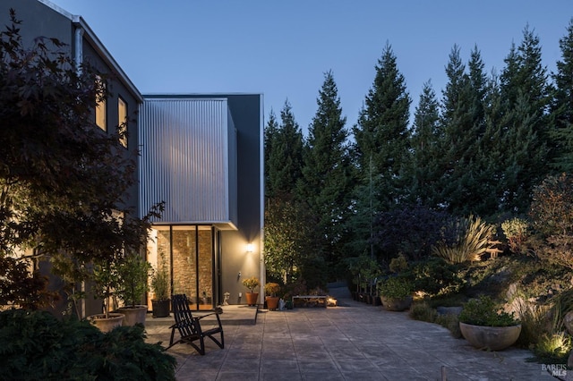 rear view of house with a patio area