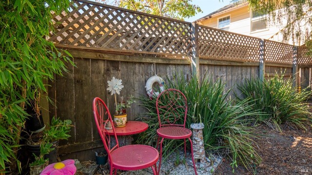 705 Tupper St, Santa Rosa, CA 95404 - view of patio featuring a fenced backyard