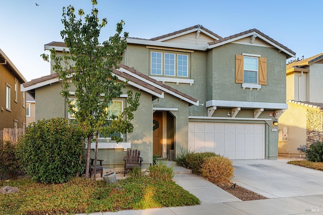 view of front of house featuring a garage