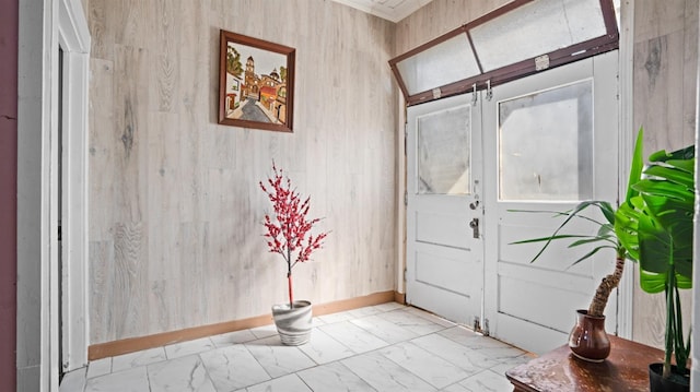 14090 Winnie St, Walnut Grove, CA 95690 - foyer with light marble finish floors and baseboards