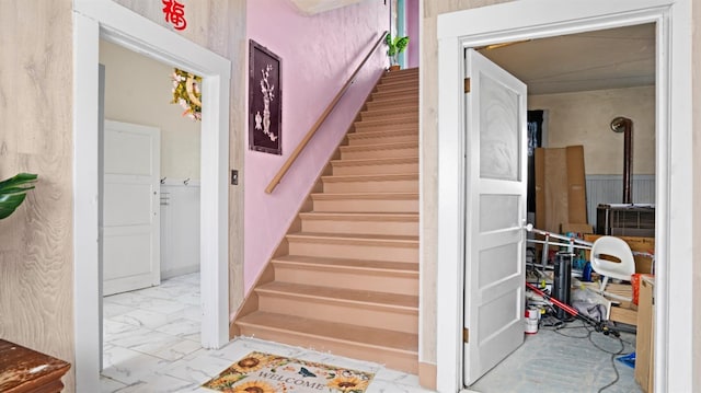 14090 Winnie St, Walnut Grove, CA 95690 - stairway with marble finish floors