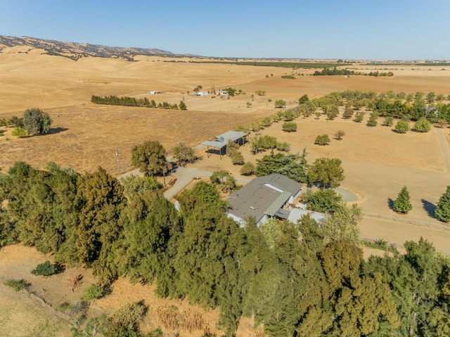 drone / aerial view featuring a rural view