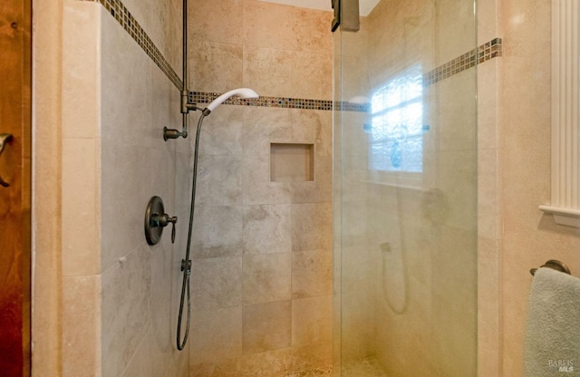 bathroom with an enclosed shower