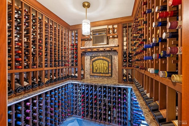 view of wine room