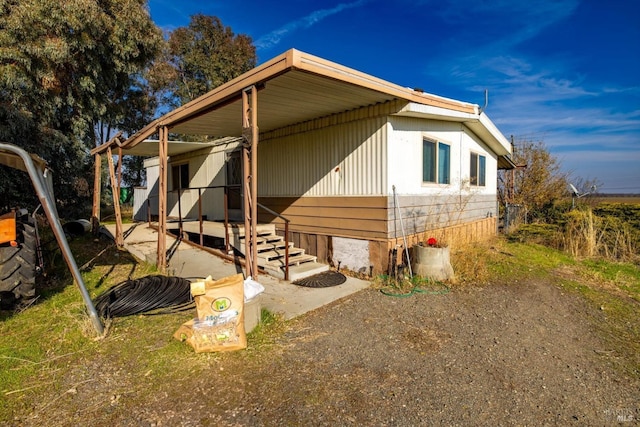 view of side of property