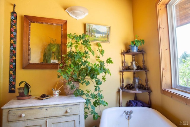 bathroom featuring a bathtub