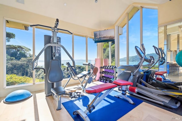 view of exercise room