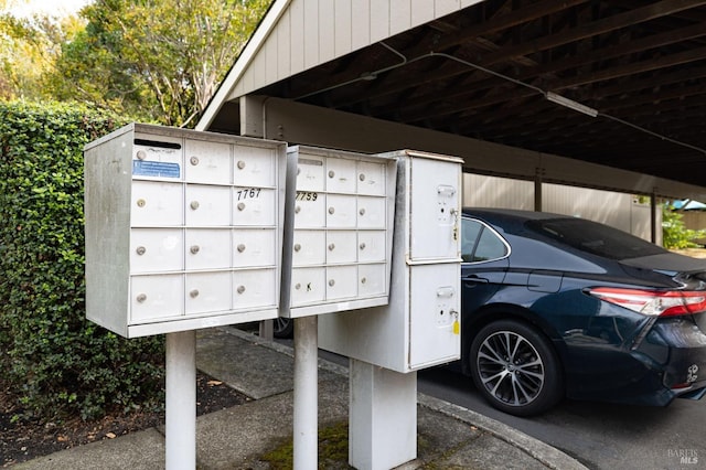 view of home's community featuring mail boxes