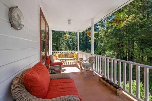 view of balcony