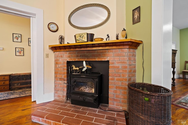 details featuring baseboards and wood finished floors