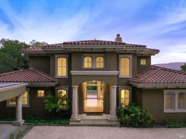 view of mediterranean / spanish-style home