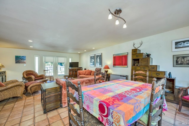 dining room featuring french doors